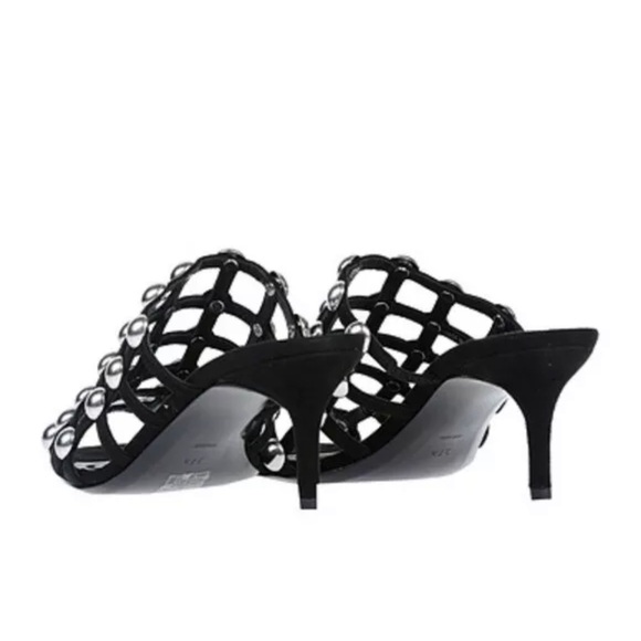 Alexander Wang Sofia Kitten Heel Sandal Mules Shoes Size  39 - Picture 4 of 11